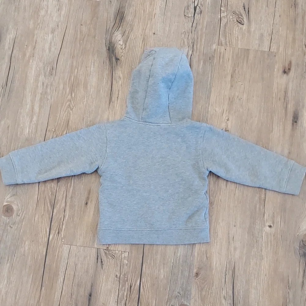 Carhartt Kids Light Gray Hoodie with Orange Logo - Picture 3 of 3